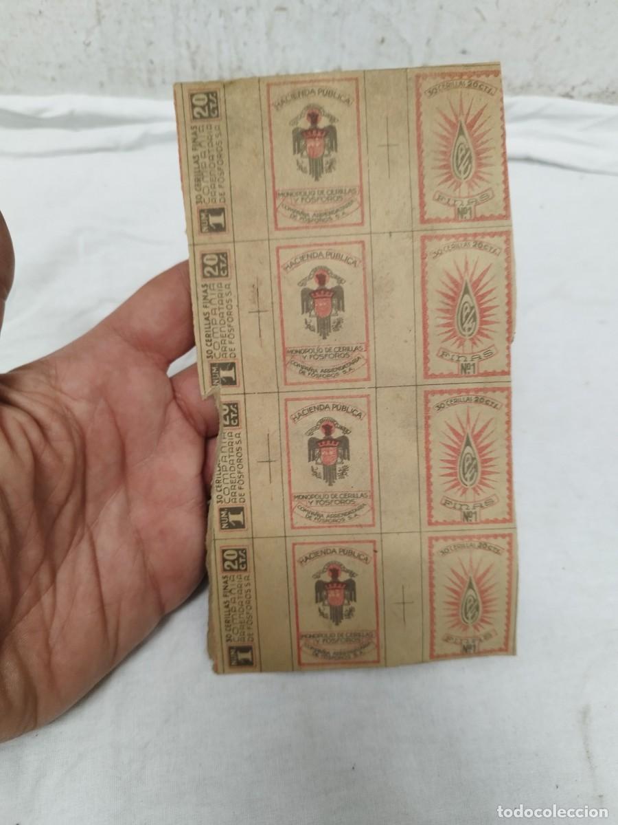 Cajas de cerillas: Bloque de caja cerillas - Compa&ntilde;&iacute;a Arrendataria de F&oacute;sforos S.A. 20 ct