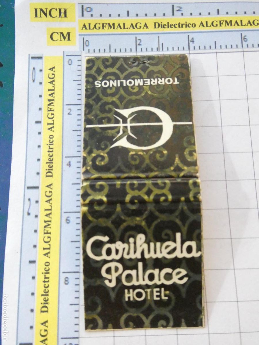 Cajas de cerillas: CAJA CAJETILLA DE CERILLAS. HOTELES. CARIHUELA PALACE TORREMOLINOS