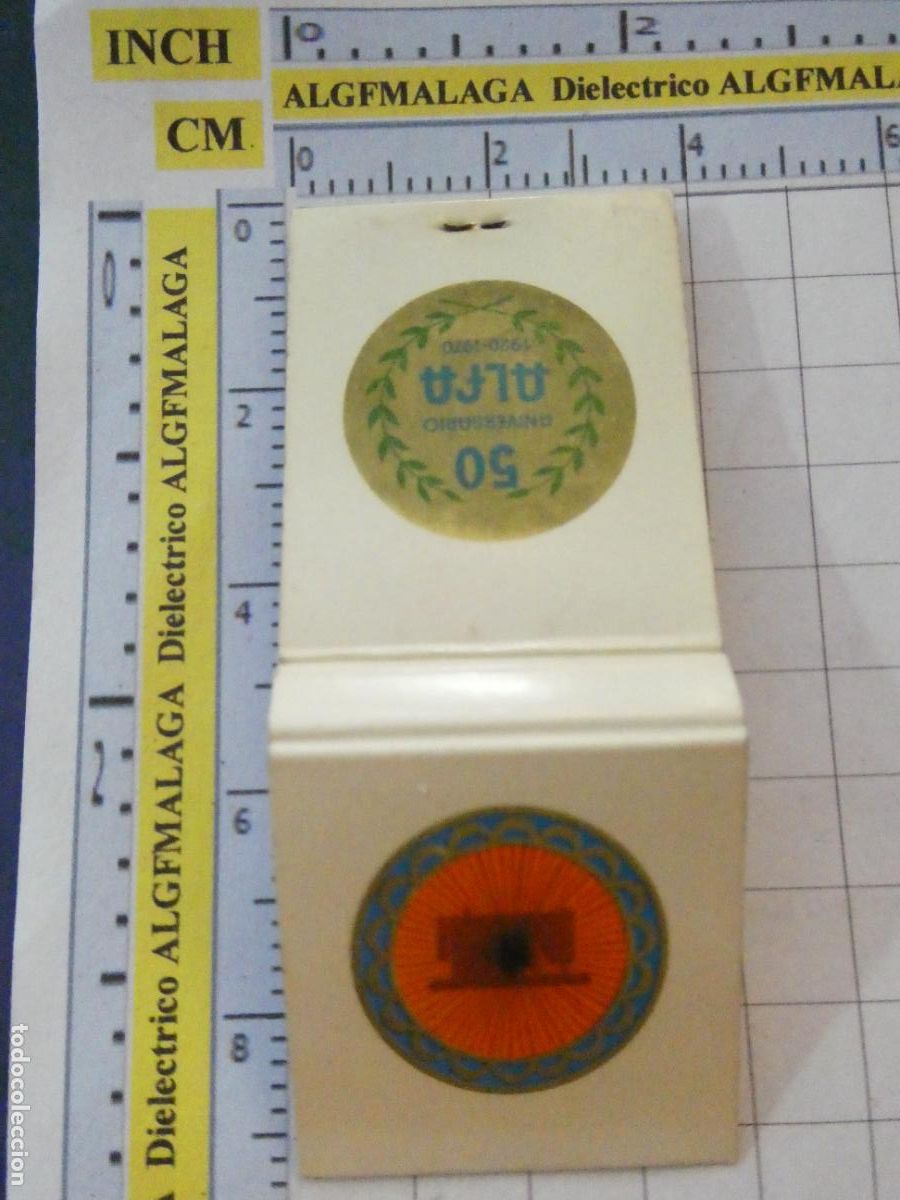 Streichholzschachteln: CAJA CAJETILLA DE CERILLAS. M&Aacute;QUINAS DE COSER ALFA 50 A&Ntilde;OS 1920 1970
