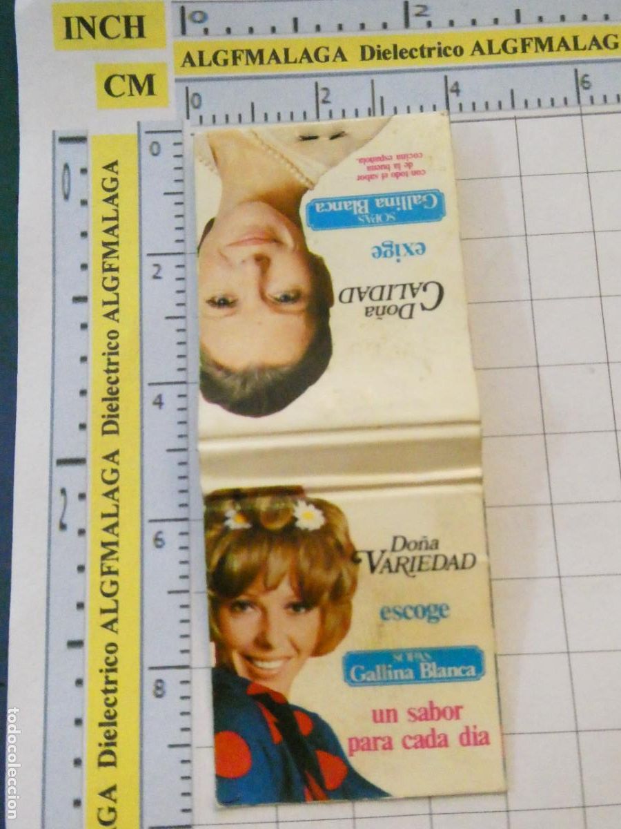 Cajas de cerillas: CAJA CAJETILLA DE CERILLAS. SOPAS GALLINA BLANCA. MUJERES