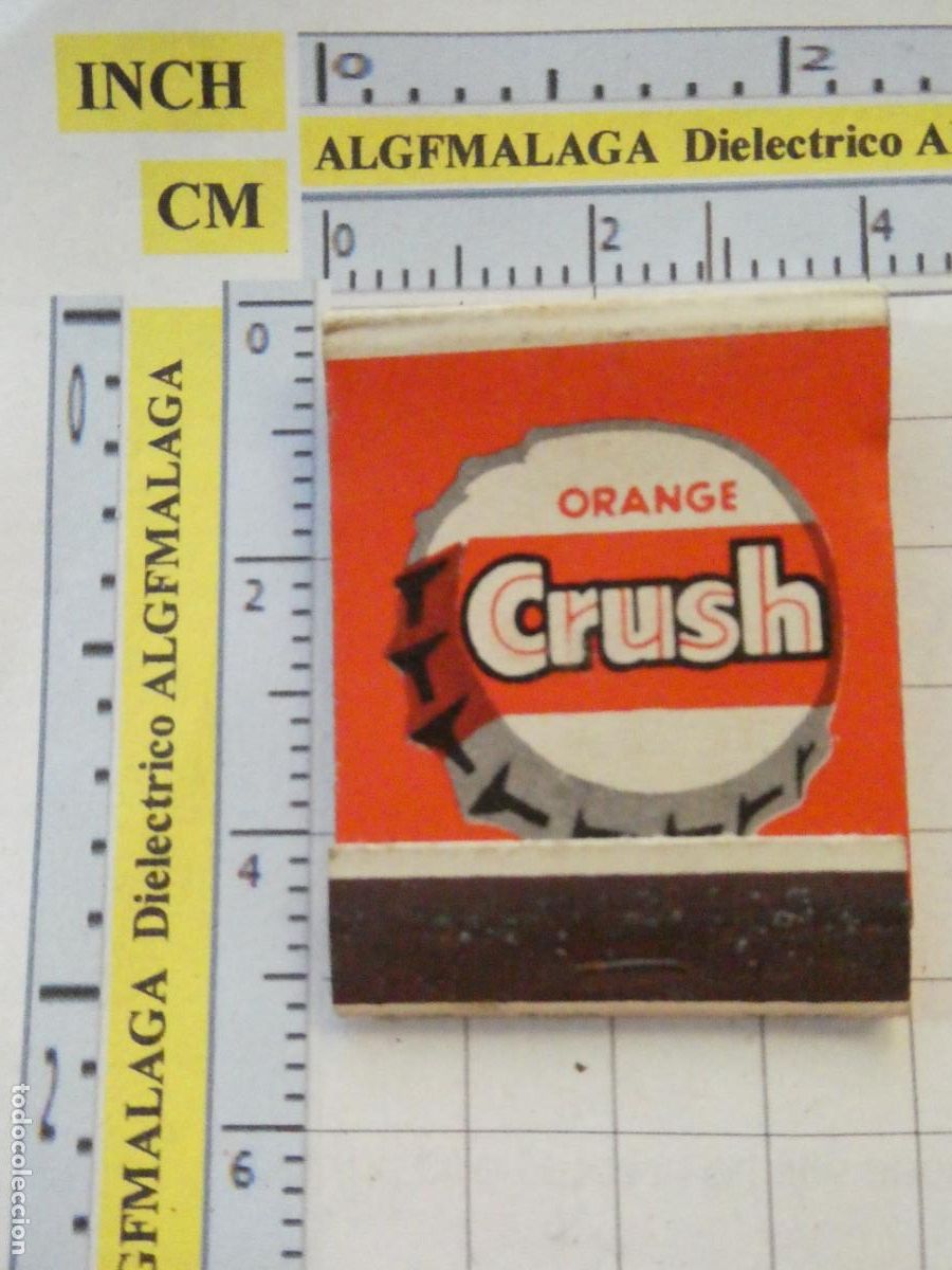 Cajas de cerillas: CAJA CAJETILLA DE CERILLAS. BEBIDAS. ORANGE CRUSH