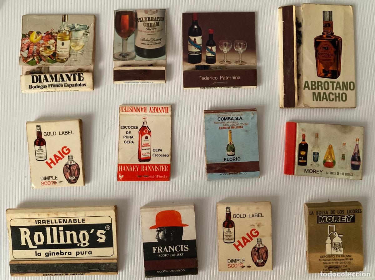Cajas de cerillas: Cerillas lote Bebidas alcoh&oacute;licas
