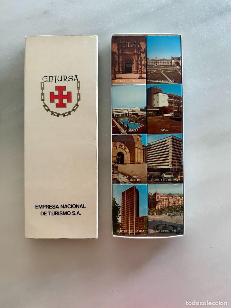Cajas de cerillas: Estuche 8 cajas cerillas ENTURSA &ndash; Hoteles hist&oacute;ricos Espa&ntilde;a &ndash; A&ntilde;os 70