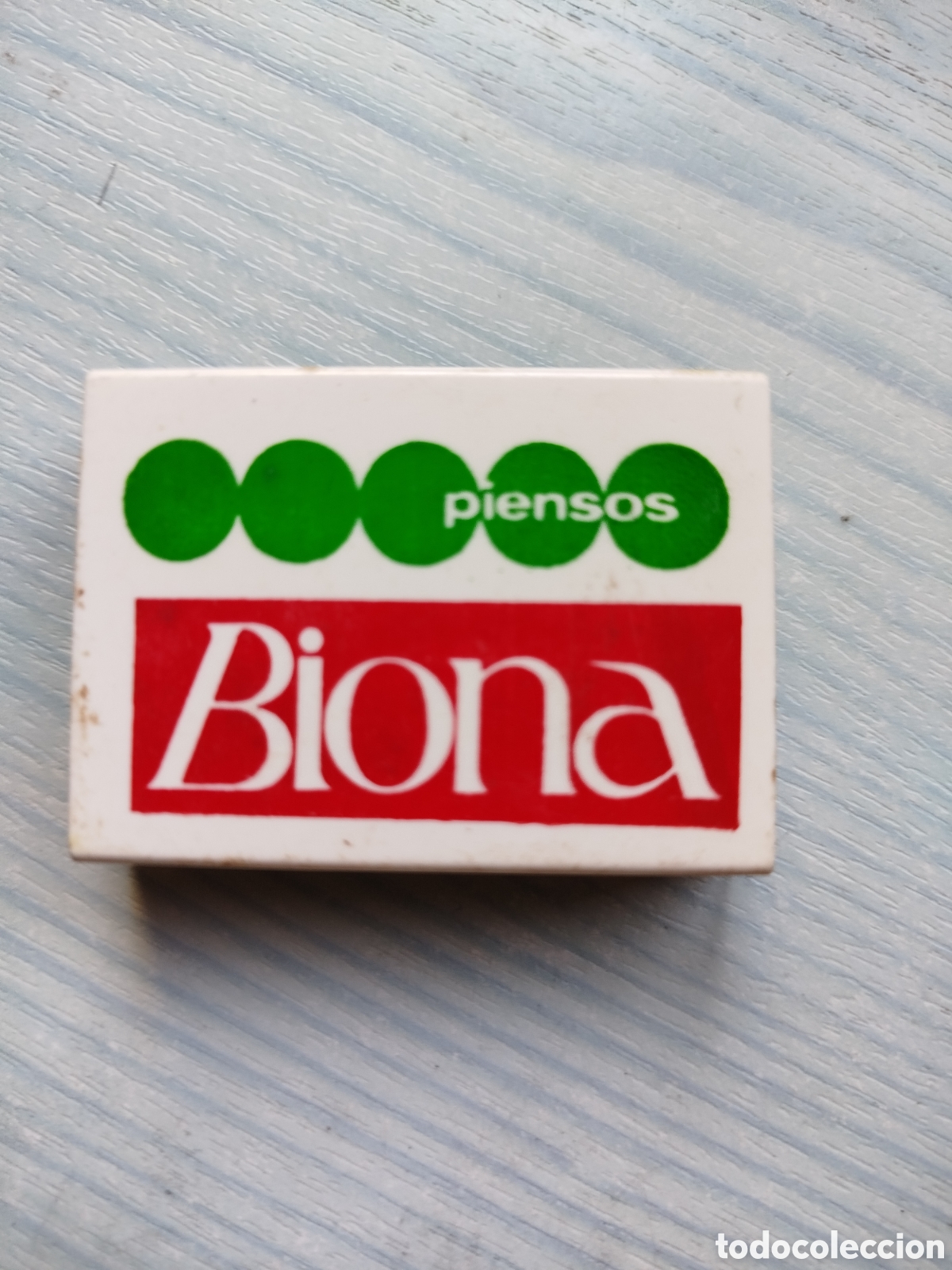 Cajas de cerillas: caja cerillas en plastico PIENSOS BIONA
