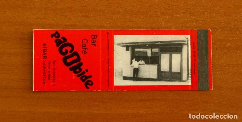 Cajas de cerillas: Carterita de cerillas - Bar Caf&eacute; Pagobide - Eibar - Guip&uacute;zcoa - General Fosforera
