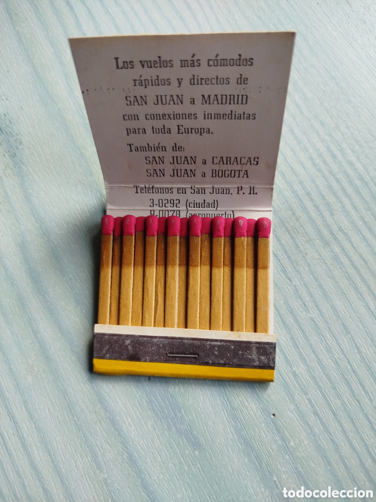 Cajas de cerillas: Caja cerillas aerol&iacute;neas iberia - Foto 3