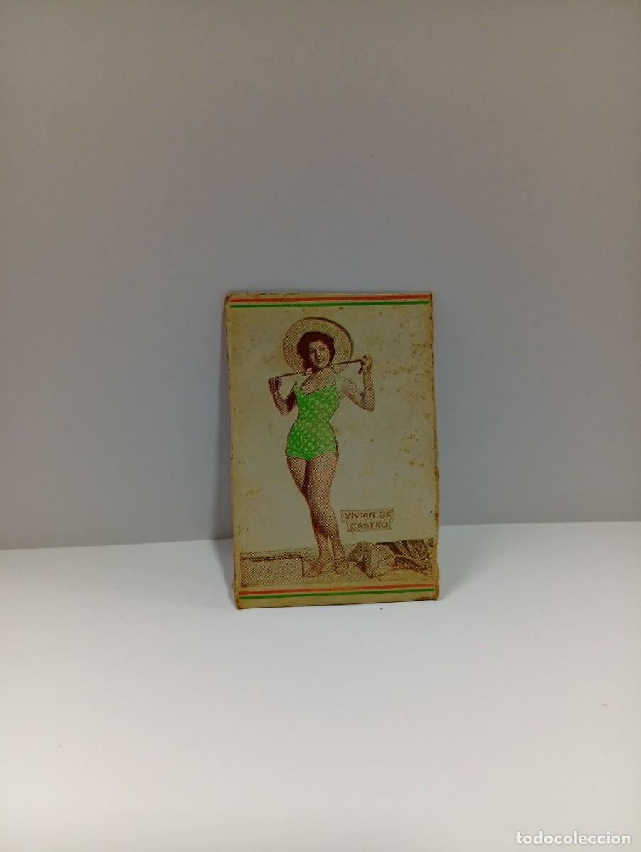 Cajas de cerillas: CUBA. FRONTAL DE CERILLAS ARTISTAS. VIVIAN DE CASTRO. MEDIDAS : 7 XC 4.5 CM APROX.