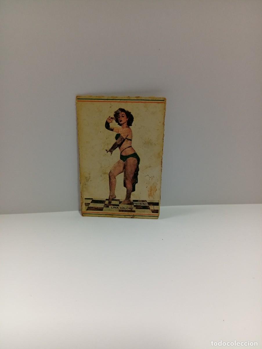 Cajas de cerillas: CUBA. FRONTAL DE CERILLAS ARTISTAS. LINA SALOME. MEDIDAS : 7 X 4.5 CM APROX.