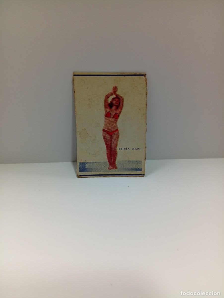Cajas de cerillas: CUBA. FRONTAL DE CERILLAS ARTISTAS. ESTELA MARY. MEDIDAS : 7 X 4.5 CM APROX.