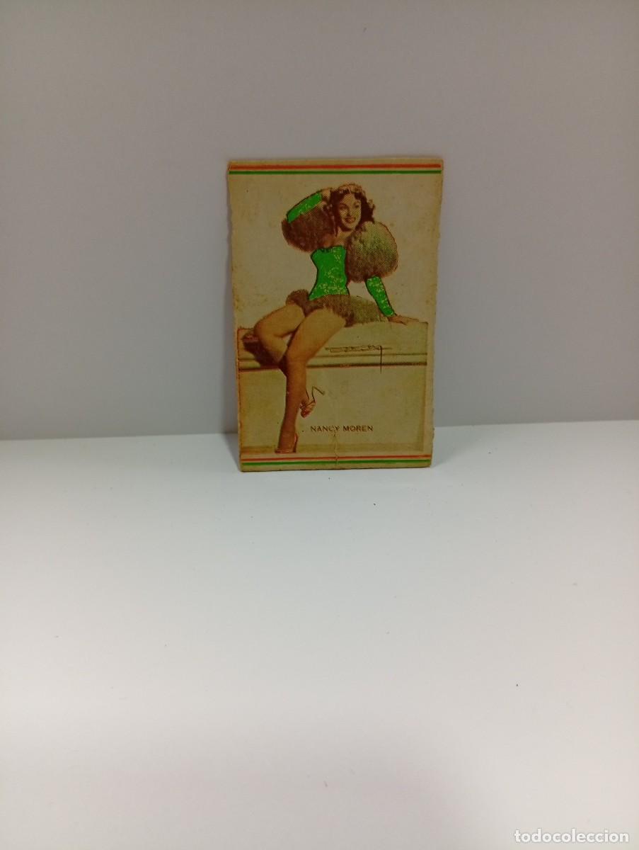 Cajas de cerillas: CUBA. FRONTAL DE CERILLAS ARTISTAS. NANCY MOREN. MEDIDAS : 7 X 4.5 CM APROX.