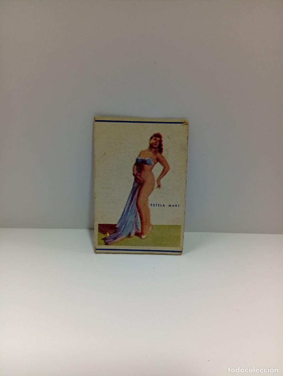 Cajas de cerillas: CUBA. FRONTAL DE CERILLAS ARTISTAS. ESTELA MARY. MEDIDAS : 7 X 4.5 CM APROX.