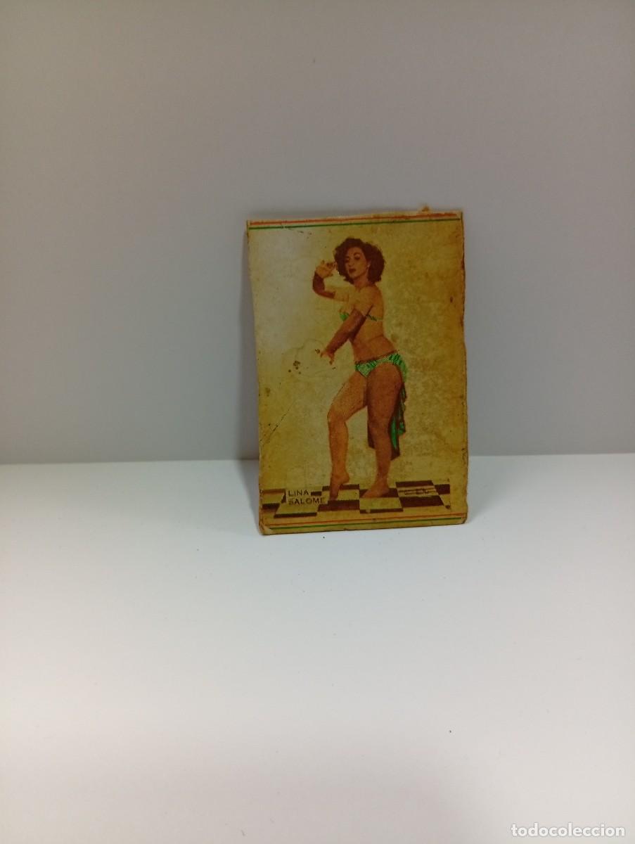 Cajas de cerillas: CUBA. FRONTAL DE CERILLAS ARTISTAS. LINA SALOME. MEDIDAS : 7 XC 4.5 CM APROX.