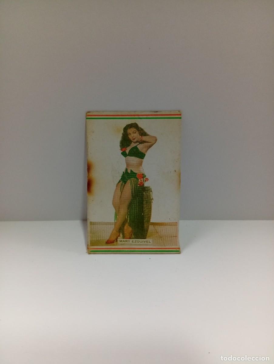Cajas de cerillas: CUBA. FRONTAL DE CERILLAS ARTISTAS. MARY ESQUIVEL. MEDIDAS : 7 X 4.5 CM APROX.