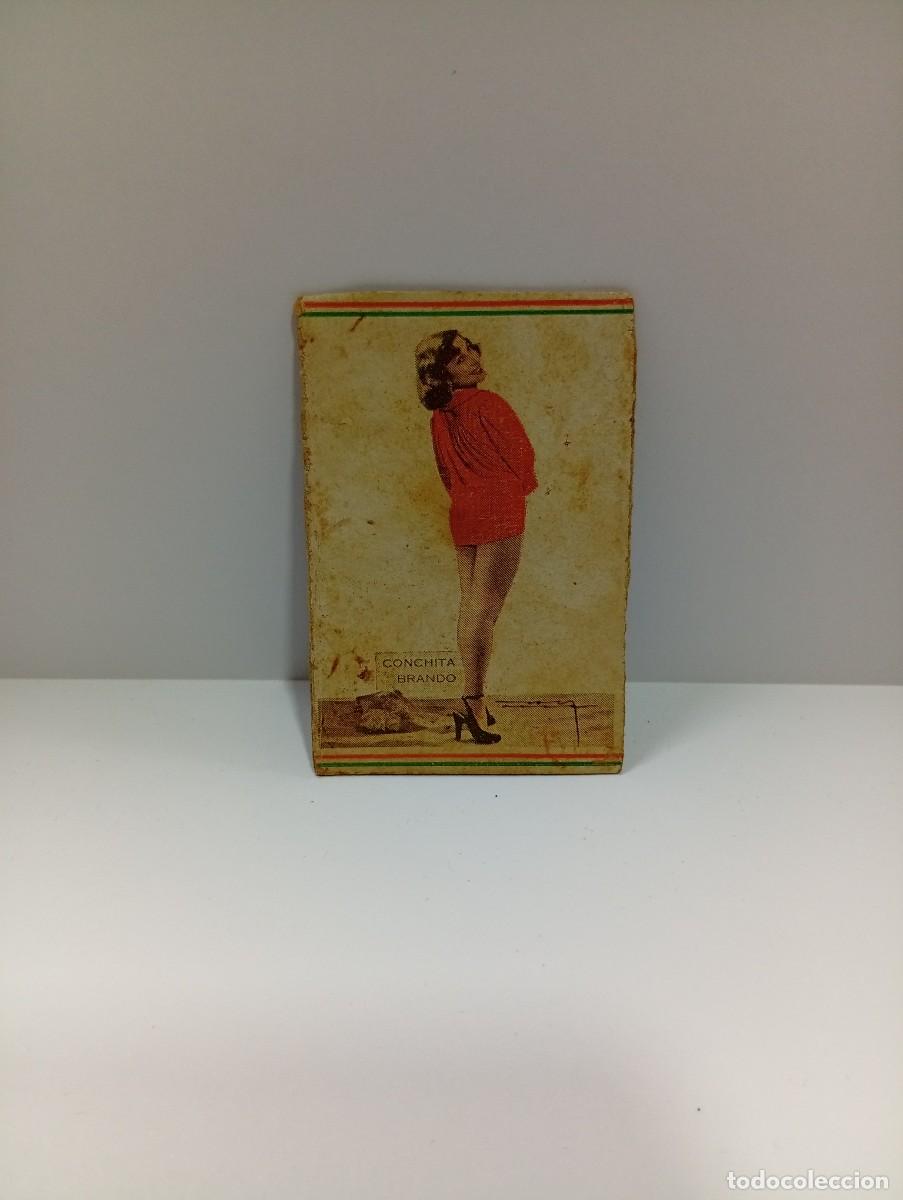 Cajas de cerillas: CUBA. FRONTAL DE CERILLAS ARTISTAS. CONCHITA BRANDO. MEDIDAS : 7 X 4.5 CM APROX.