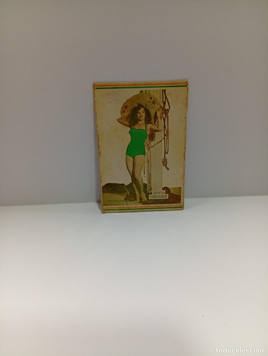 Cajas de cerillas: CUBA. FRONTAL DE CERILLAS ARTISTAS. ANITA VAZQUEZ. MEDIDAS : 7 X 4.5 CM APROX.