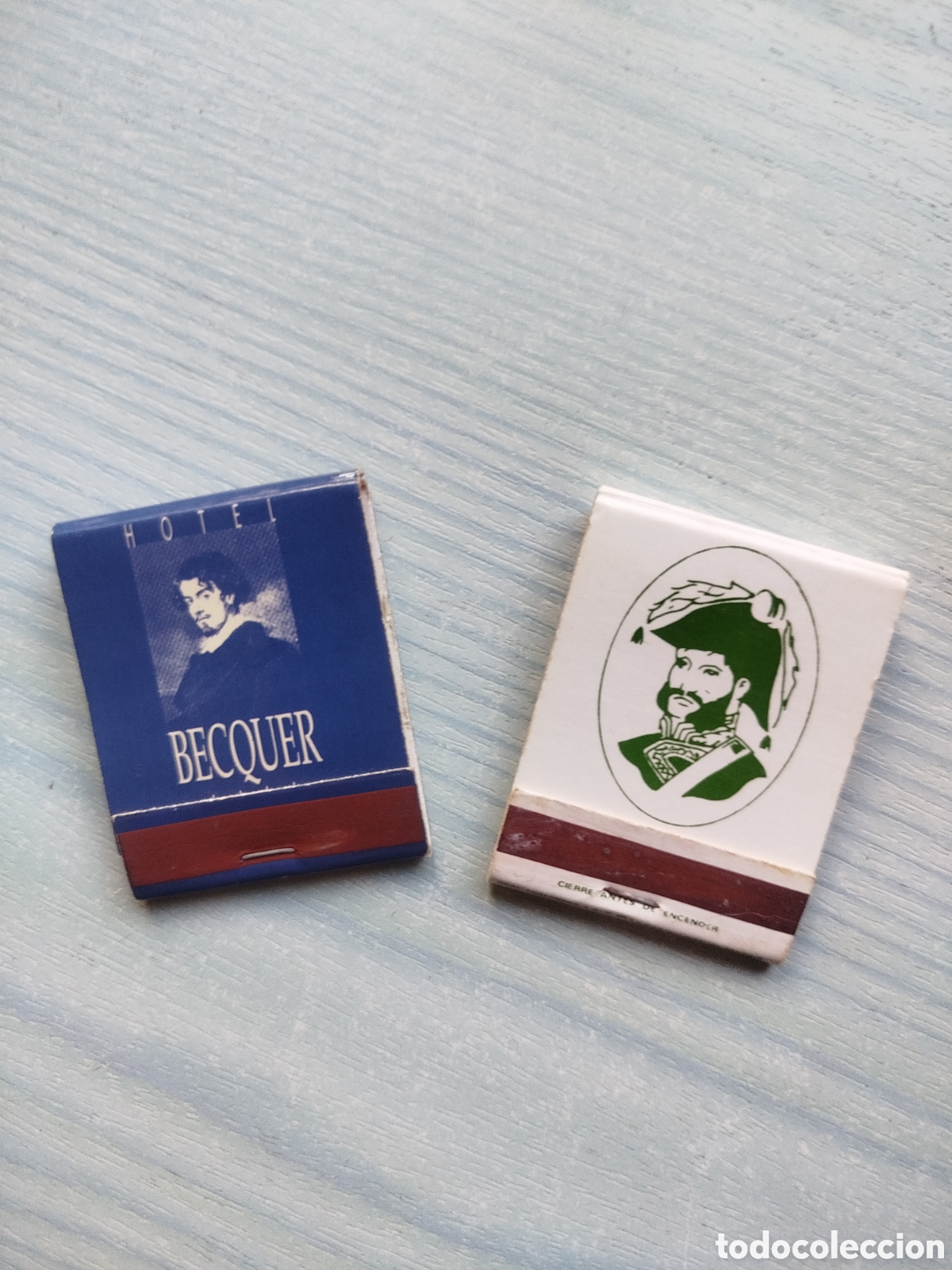 Cajas de cerillas: Personajes B&eacute;cquer y Palafox.hoyeles