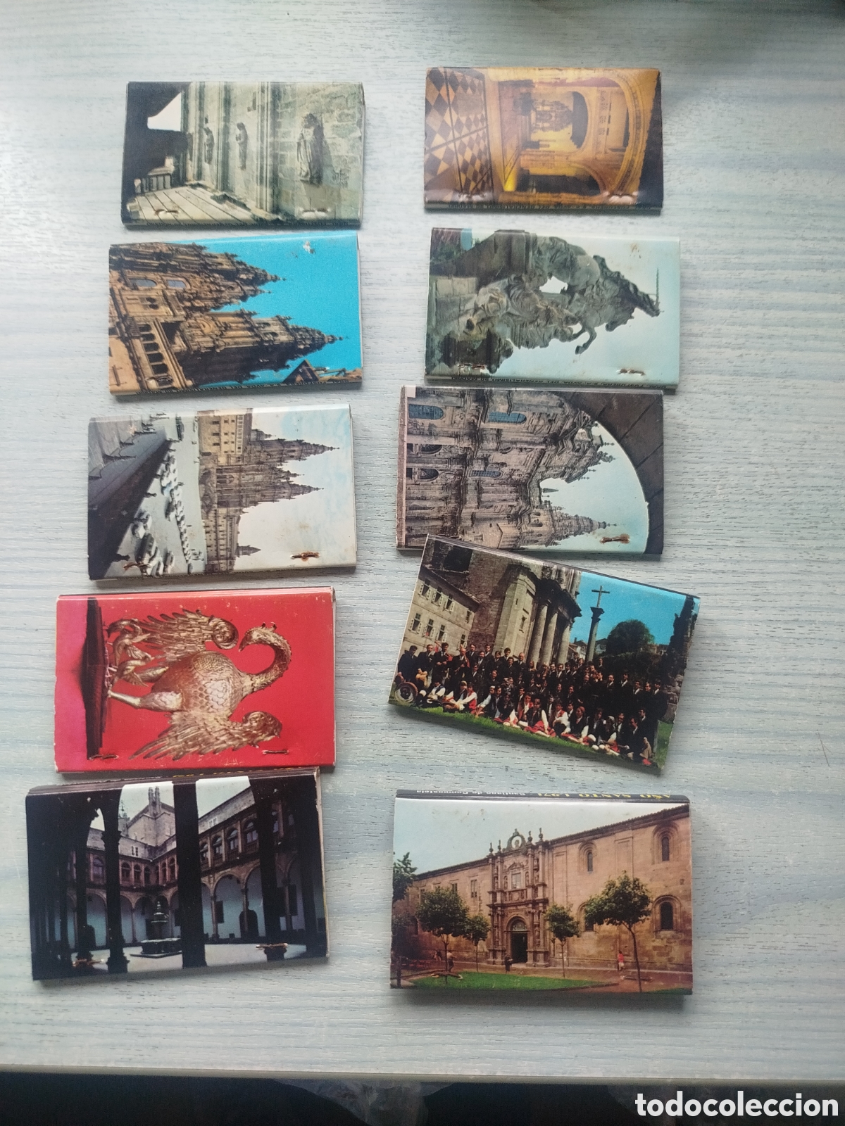 Cajas de cerillas: 10 cajas cerillas a&ntilde;o santo compostelano 1972