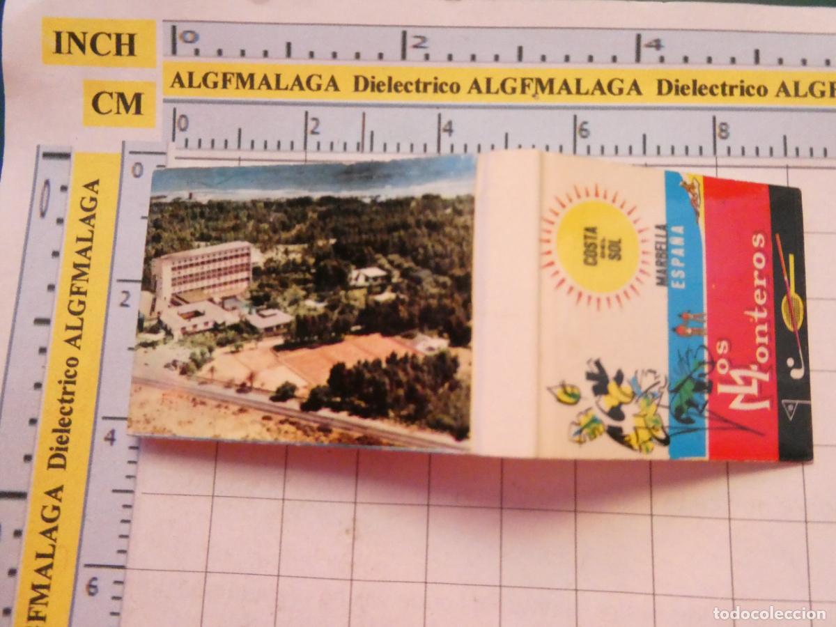 Cajas de cerillas: CAJA CAJETILLA DE CERILLAS. HOTELES LOS MONTEROS MARBELLA M&Aacute;LAGA
