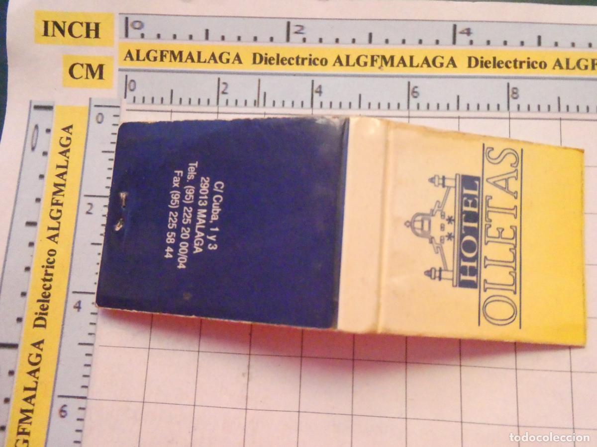Cajas de cerillas: CAJA CAJETILLA DE CERILLAS DE HOTELES. HOTEL OLLETAS M&Aacute;LAGA