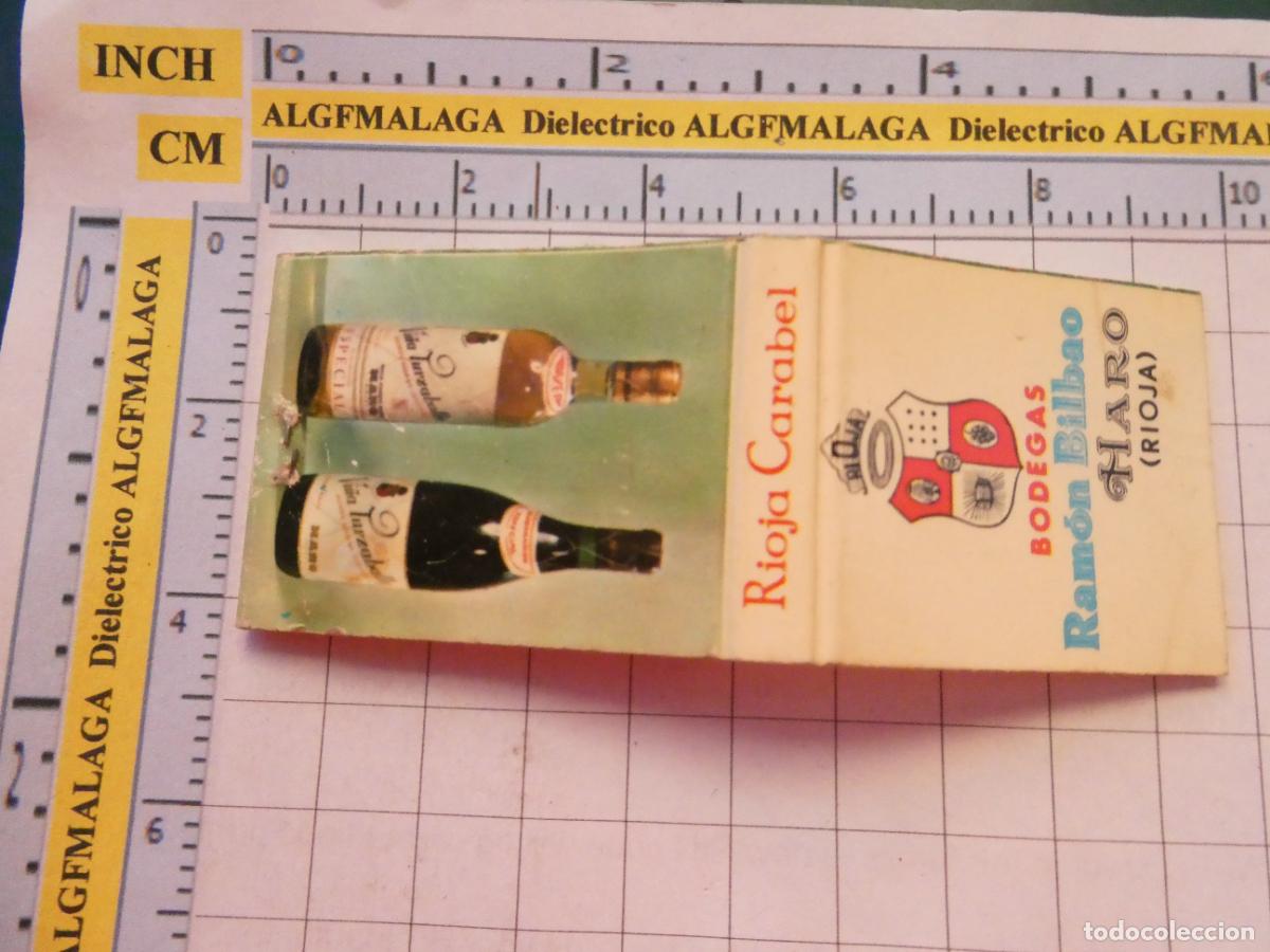 Cajas de cerillas: CAJA CAJETILLA DE CERILLAS DE BEBIDAS. VINOS BODEGA RAM&Oacute;N BILBAO HARO RIOJA CARABEL