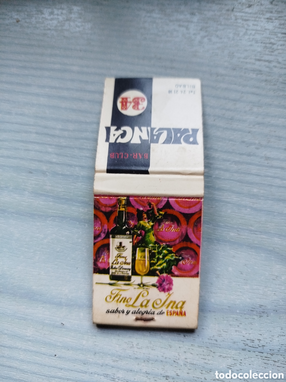 Cajas de cerillas: Cerillas bebidas.fino la ina