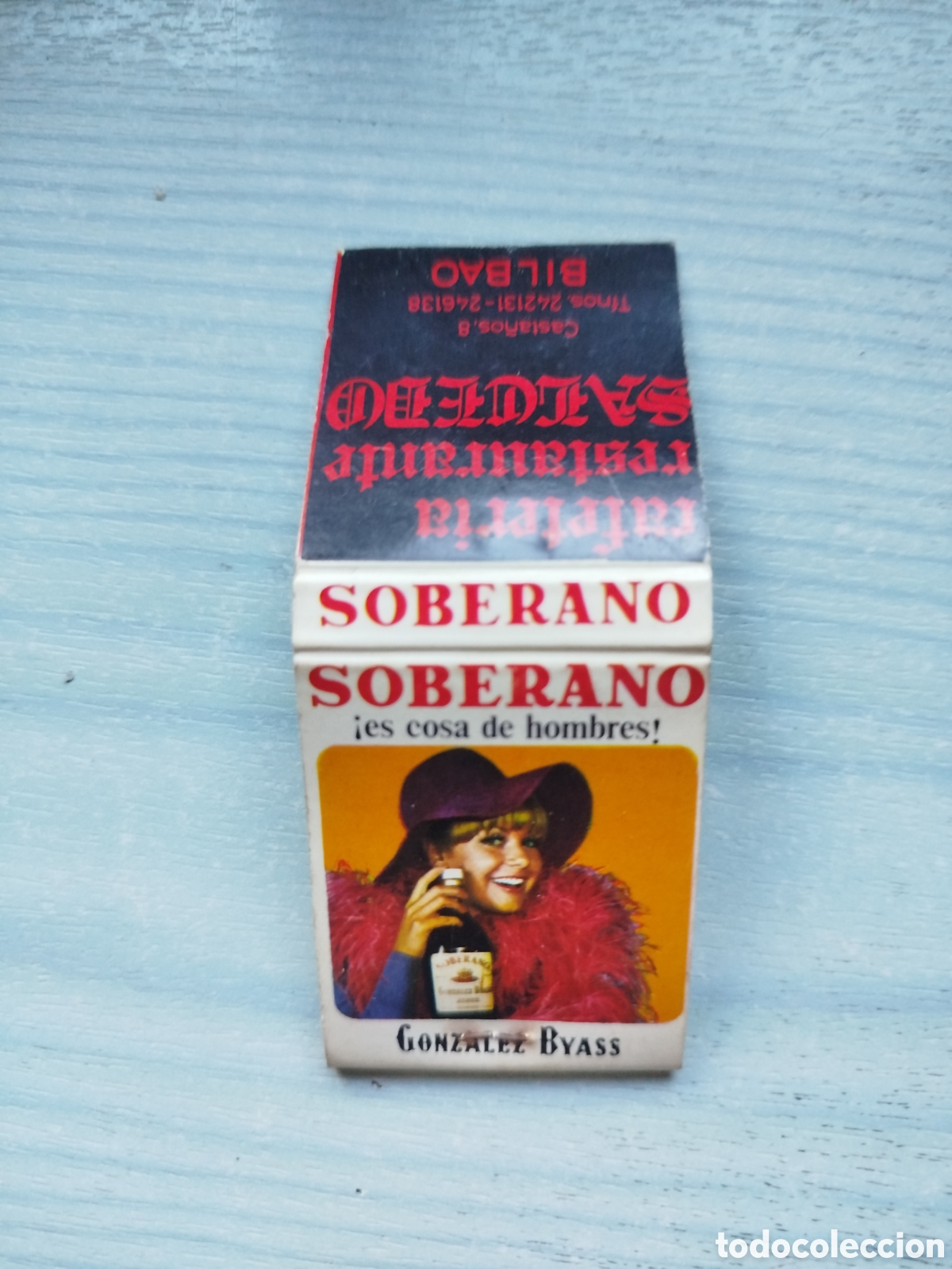 Cajas de cerillas: Cerillas bebidas soberano