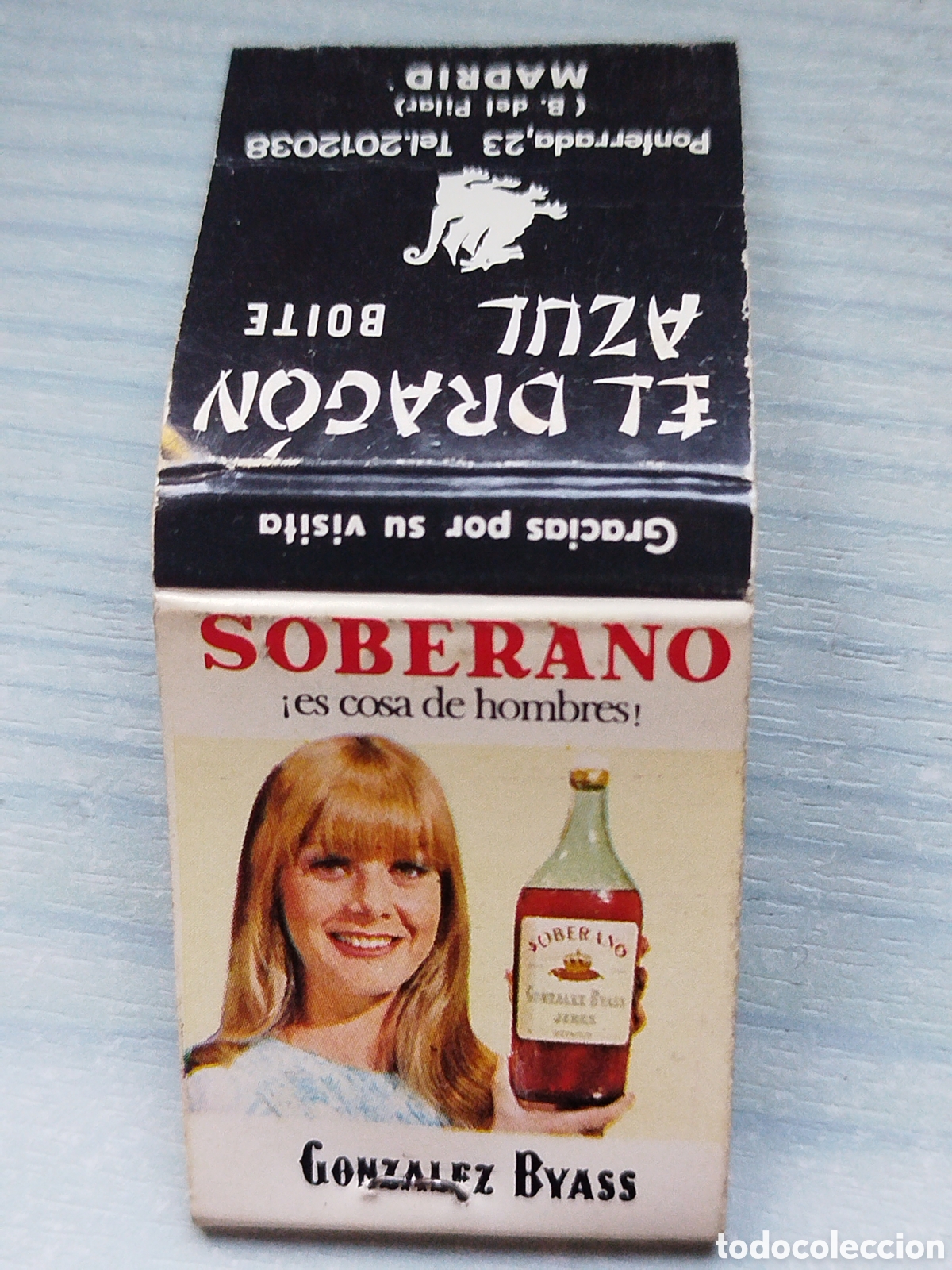 Cajas de cerillas: Cerillas bebidas soberano