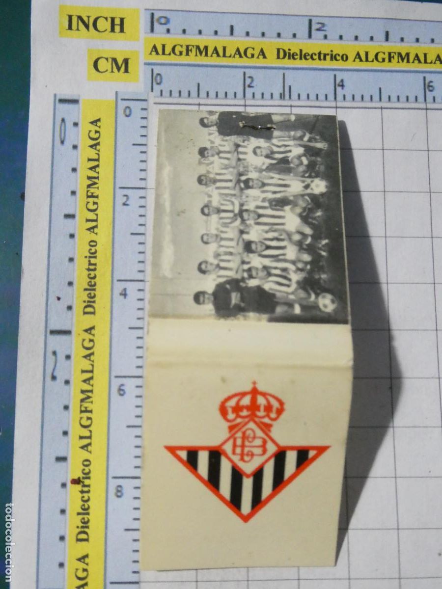 Cajas de cerillas: CAJA CAJETILLA DE CERILLAS F&Uacute;TBOL. REAL BETIS BALOMPI&Eacute; PLANTILLA EQUIPO JUGADORES A&Ntilde;OS 70