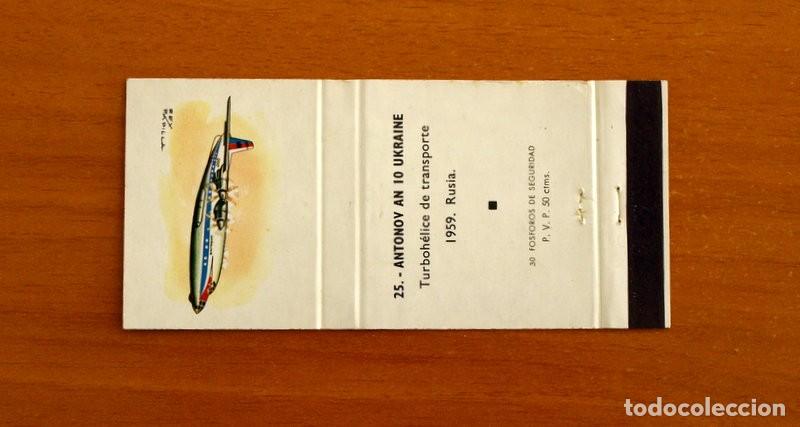 Cajas de cerillas: Aviones - N&ordm; 25 Antonov AN 10 Ukraine - 1959 Rusia - Carterita de cerillas - Fosforera Espa&ntilde;ola