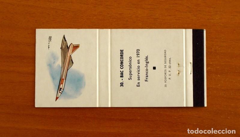 Cajas de cerillas: Aviones - N&ordm; 30 Bac Concorde - 1970 Franco-Ingl&eacute;s - Carterita de cerillas - Fosforera Espa&ntilde;ola