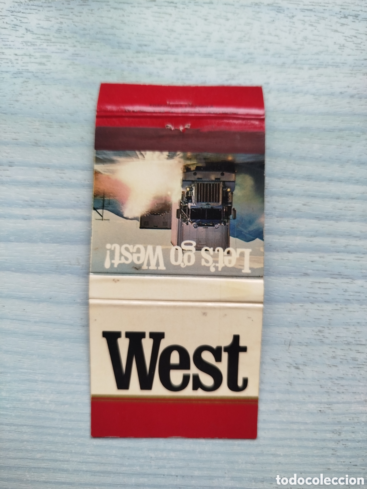 Cajas de cerillas: caja cerillas tabaco-plancha-WEST