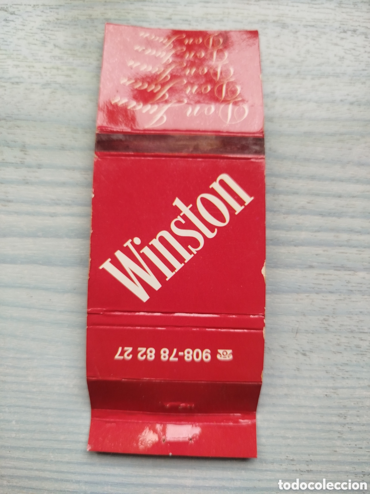 Cajas de cerillas: caja cerillas tabaco-plancha-WINSTON