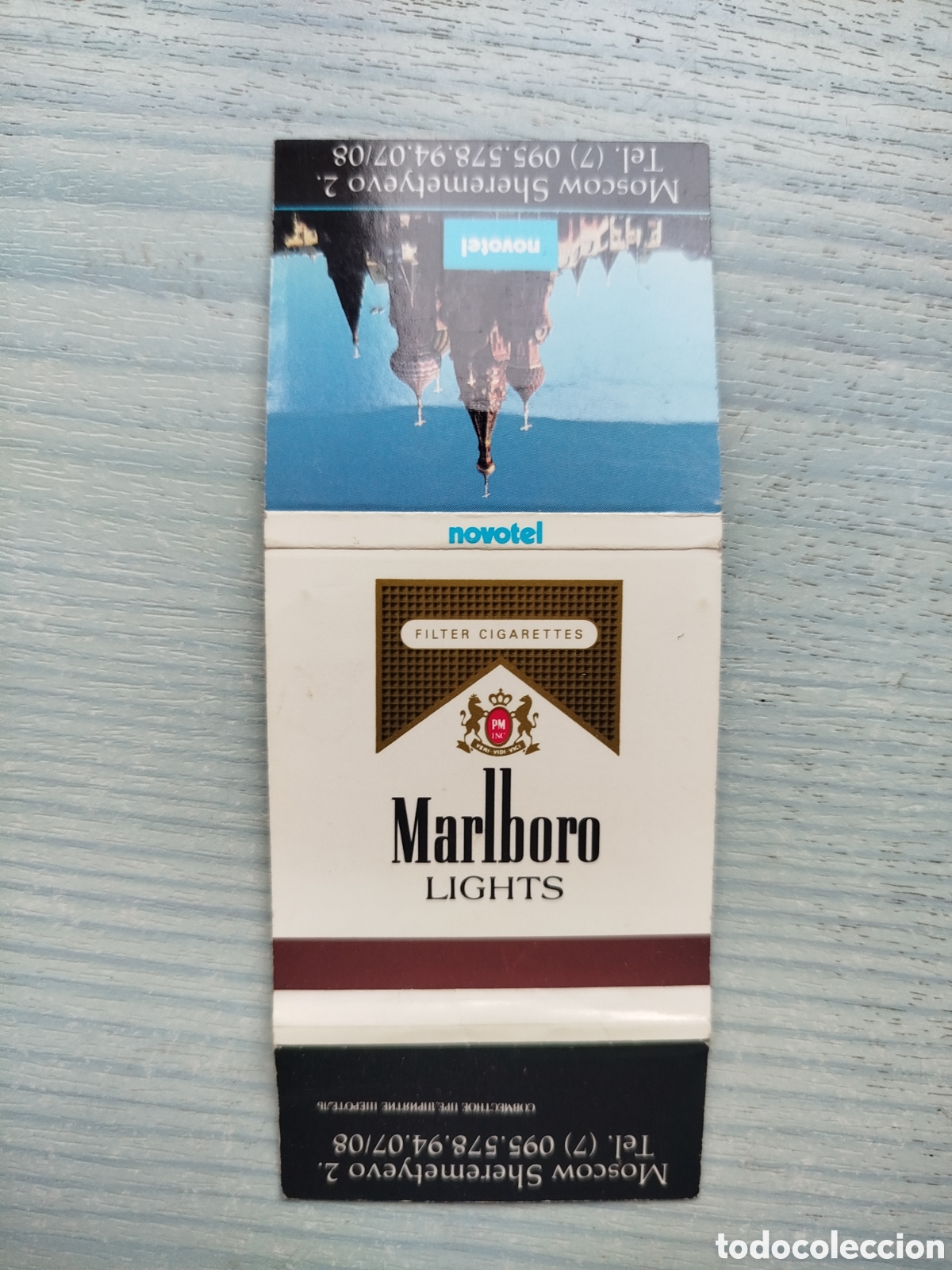 Cajas de cerillas: caja cerillas tabaco-plancha-MARLBORO