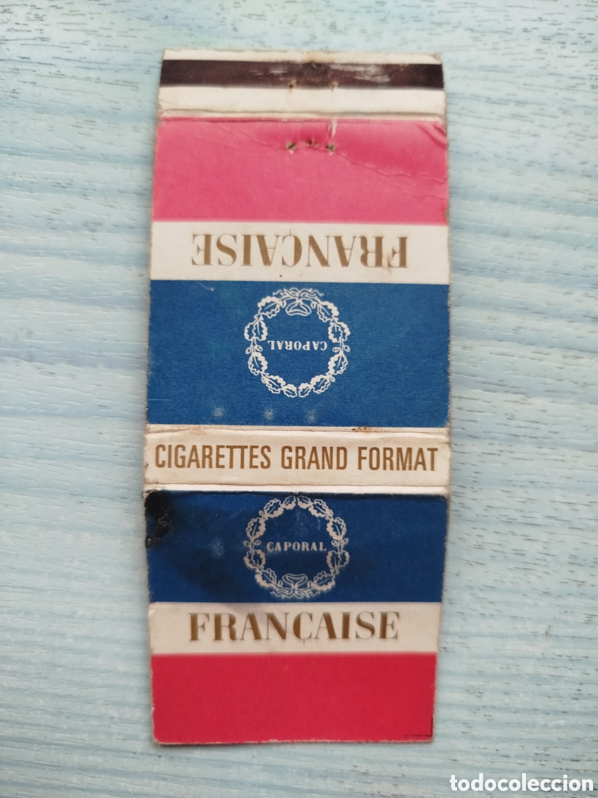 Cajas de cerillas: caja cerillas tabaco-plancha-FRANCAISE