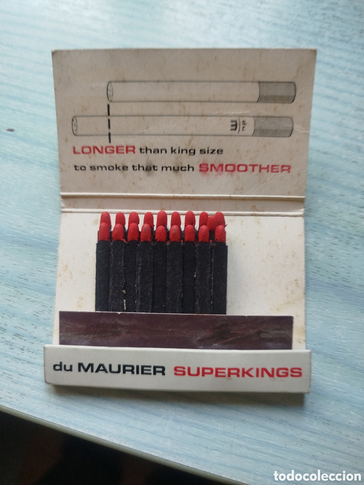 Cajas de cerillas: Cerillas tabaco du maurier - Foto 3