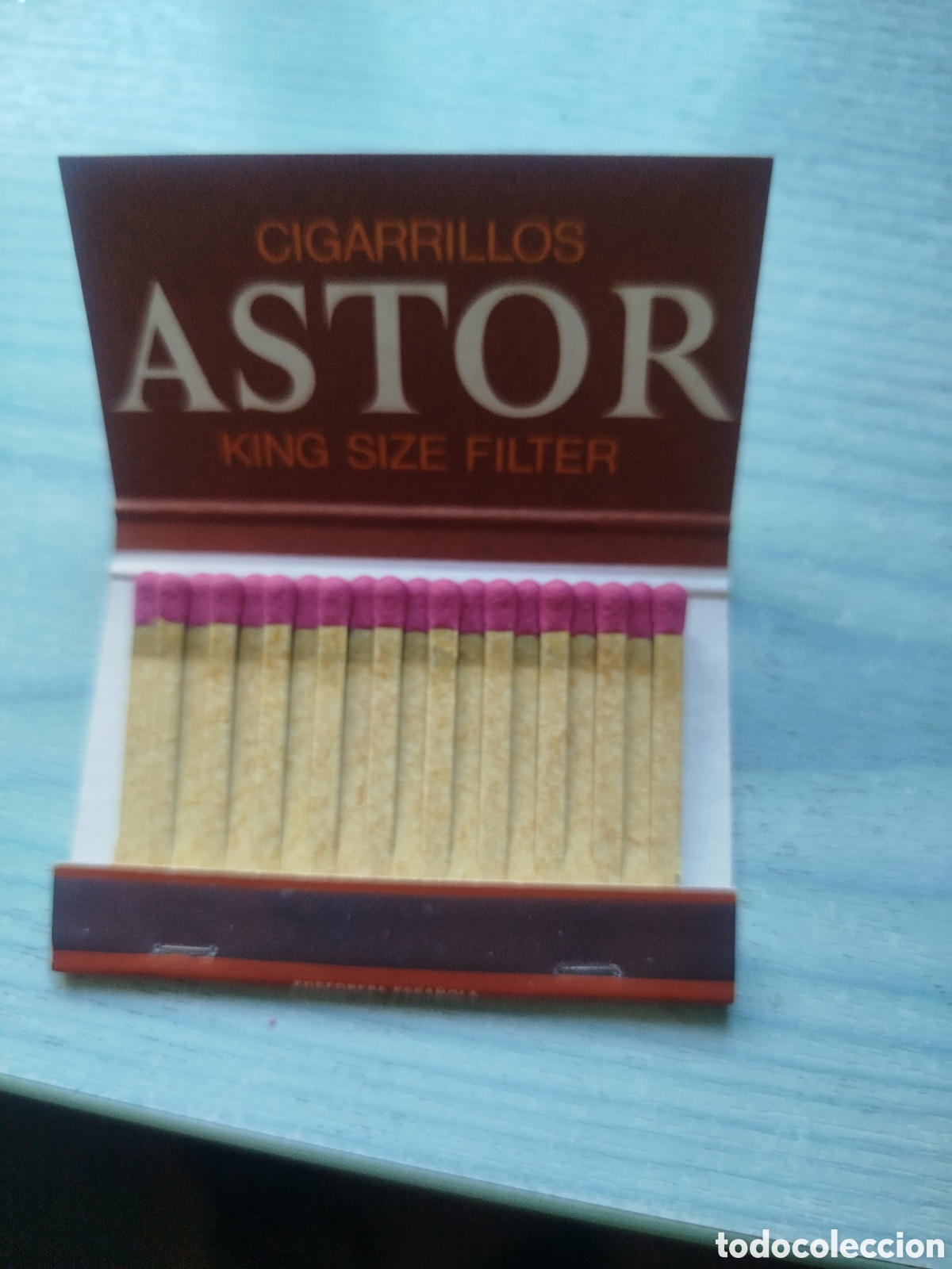 Cajas de cerillas: Cerillas tabaco Astor - Foto 3