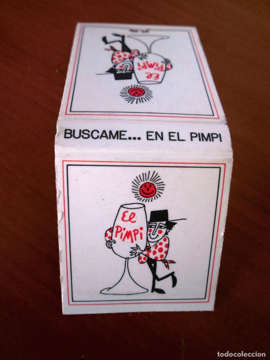 Cajas de cerillas: CARTERILLA DE CERILLAS - RESTAURANTE BAR EL PIMPI DE MALAGA - LLENA