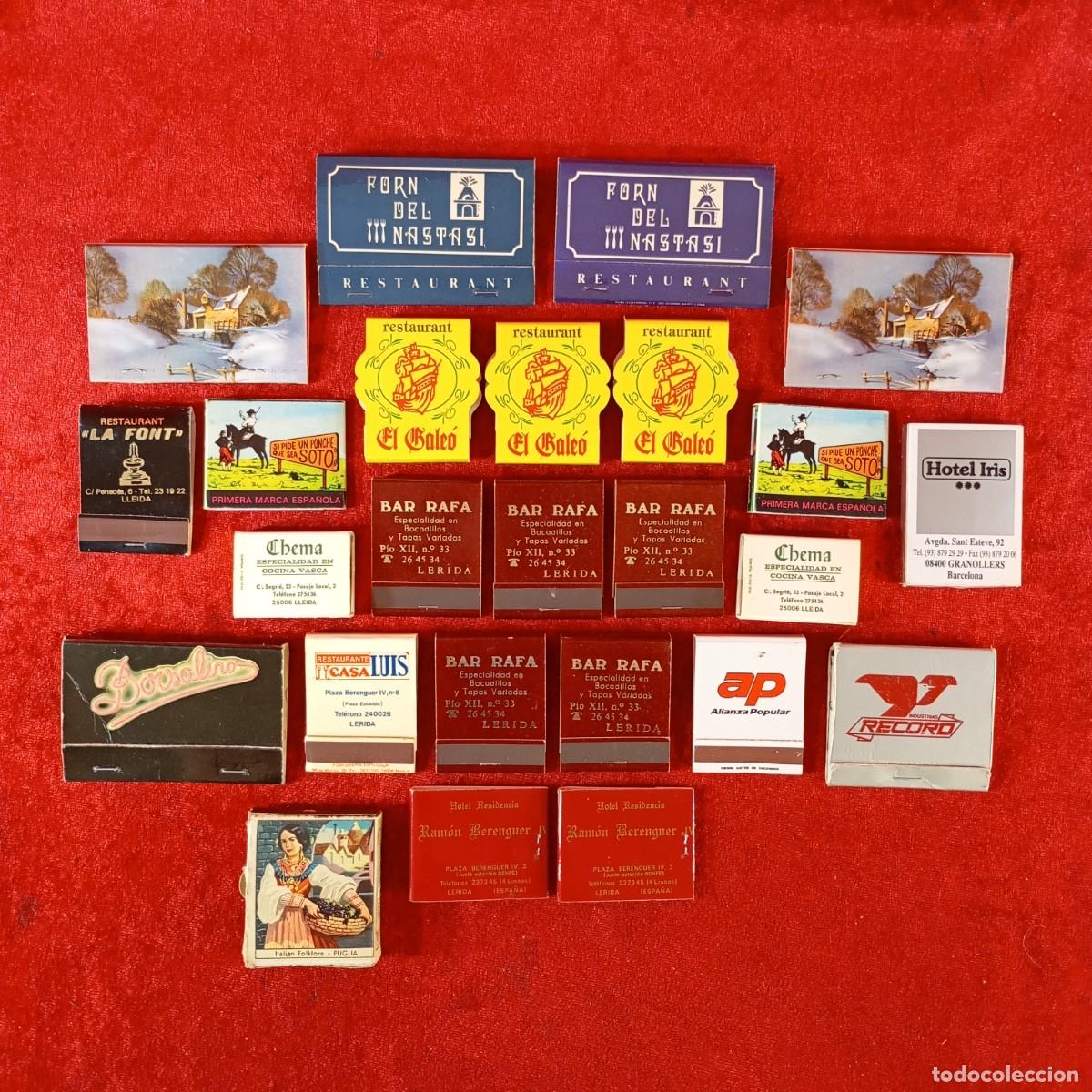 Cajas de cerillas: COLECCI&Oacute;N VINTAGE DE CAJETILLA DE CERILLAS - DIVERSOS COMERCIOS - 70'S Y 80'S - 30