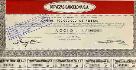 Coleccionismo de cervezas: ACCION CERVEZAS DE BARCELONA 1966 , RB