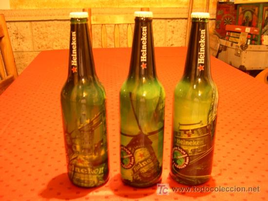 Coleccionismo de cervezas: COLECCION DE 3 HEINEKEN EDICION LIMITADA
