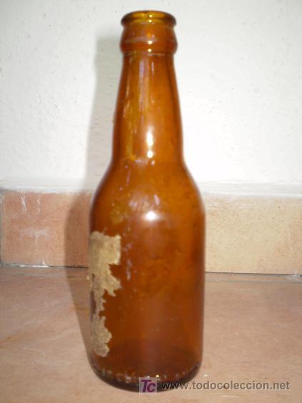Sammeln von Brauereiartikeln: BOTELLIN DE CERVEZA CRUZ BLANCA.
