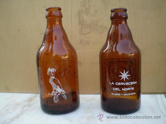 Coleccionismo de cervezas: TERCIO DE CERVEZA EL AZOR, MODELO RARO. - Foto 2