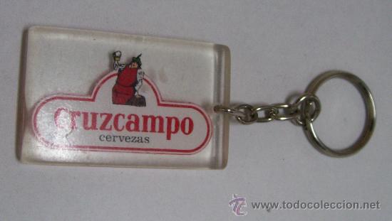 Coleccionismo de cervezas: LLAVERO DE PUBLICIDAD DE CERVEZA CRUZCAMPO MODELO 1