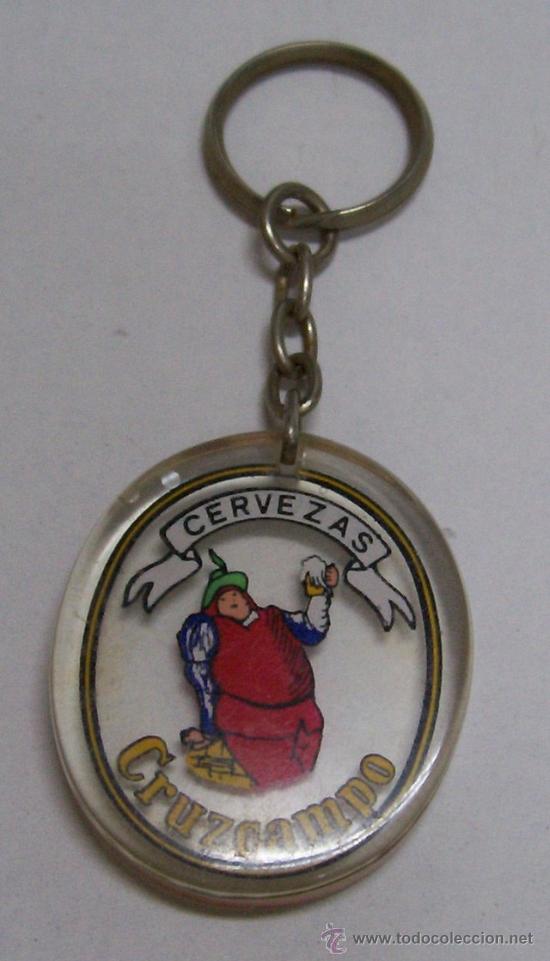 Coleccionismo de cervezas: LLAVERO DE PUBLICIDAD DE CERVEZA CRUZCAMPO MODELO 2