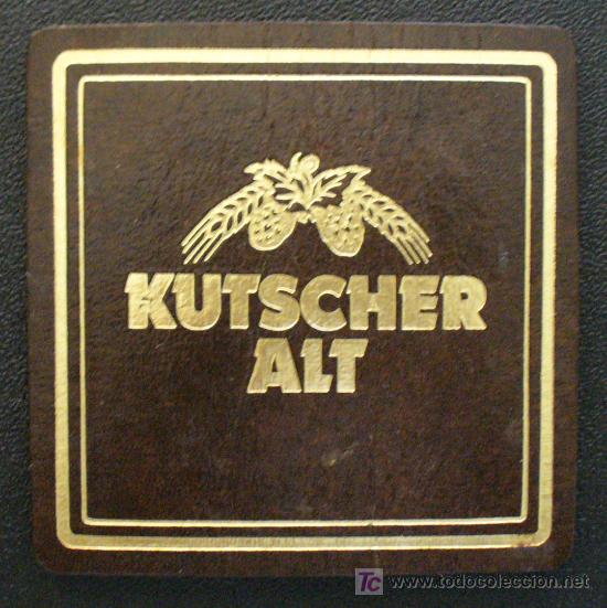 Coleccionismo de cervezas: POSAVASOS KUTCHER ALT - Foto 1