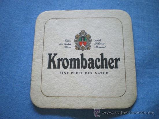 Coleccionismo de cervezas: POSAVASOS CARTON CERVEZA KROMBACHER - Foto 1