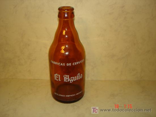 Collectable Beer: EL AGUILA - ANTIGUA BOTELLA DE TERCIO -