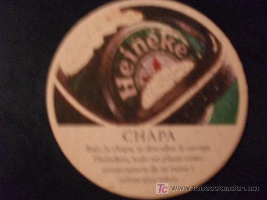 Coleccionismo de cervezas: Posavasos cerveza Heineken