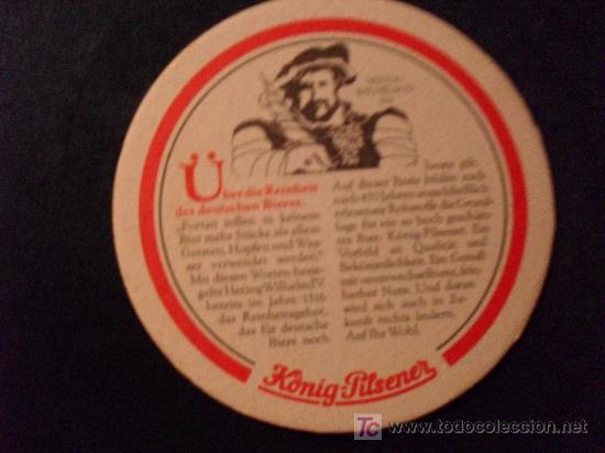 Coleccionismo de cervezas: Posavasos cerveza K&ouml;nig