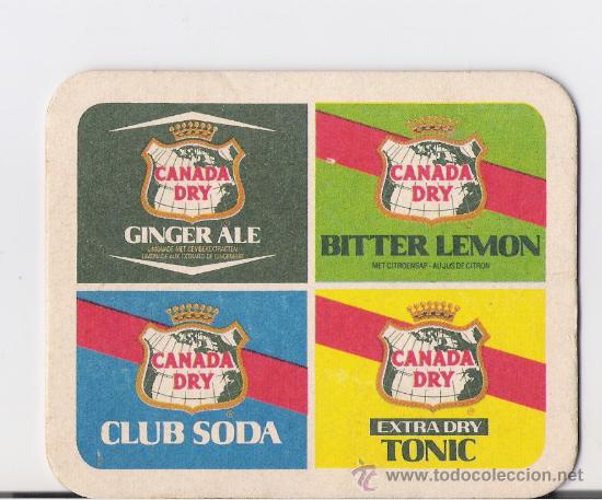 Coleccionismo de cervezas: POSAVASOS ANTIGUO   **CANADA DRY** - Foto 1
